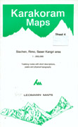 Karakoram Maps ( sheet 4 ) Siachen, Rimo, Saser Kangri area