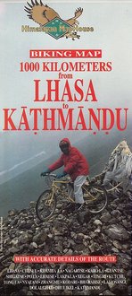 Lhasa to Katmandu. Biking map