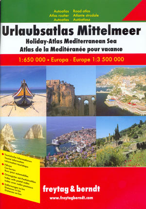 Urlaubsatlas Mittelmeer. Holiday-Atlas Mediterranean Sea