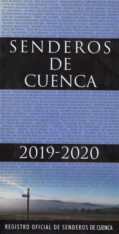 Senderos de Cuenca 2019-2020. Registro oficial de senderos Provincia de Cuenca