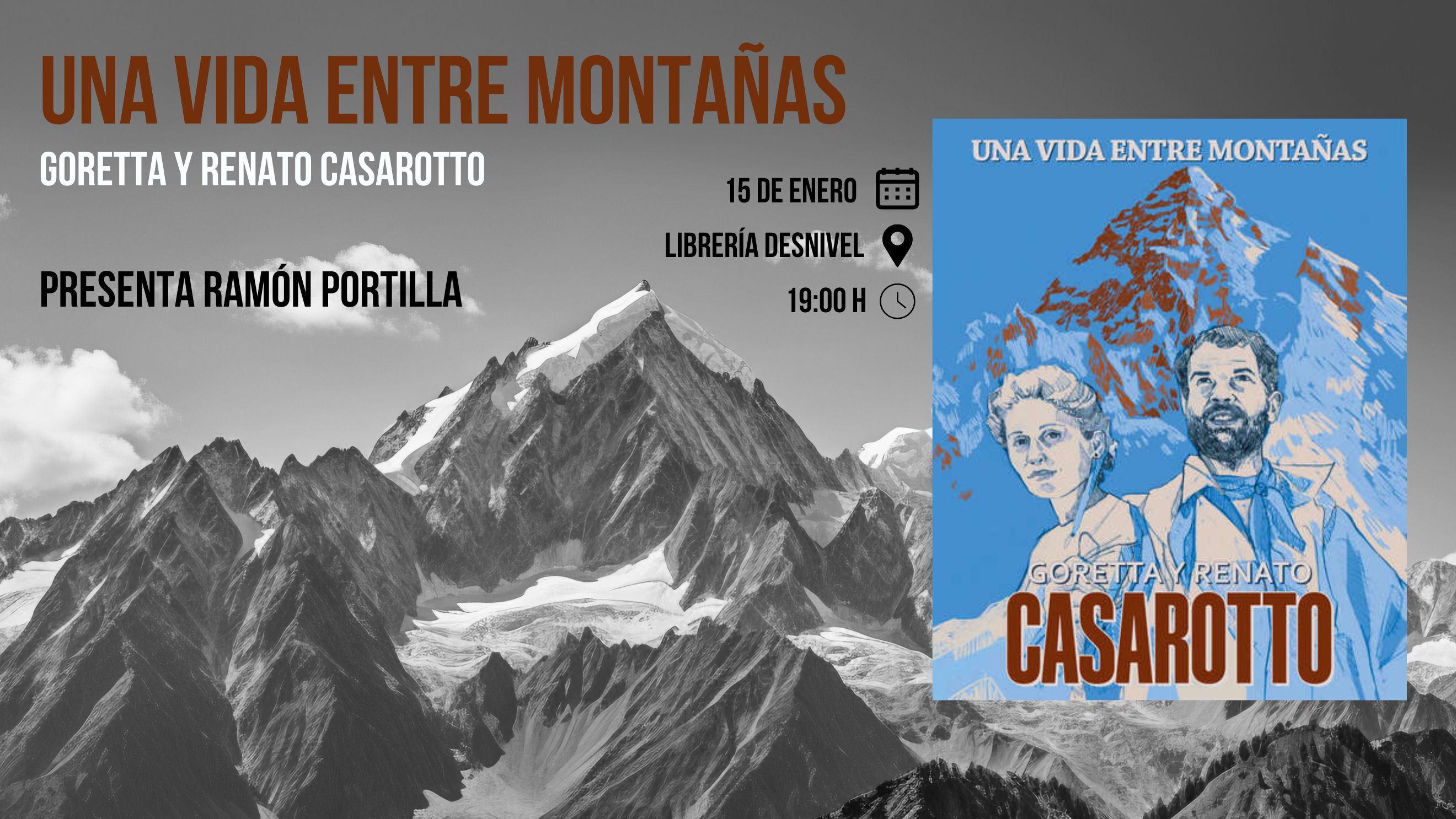 "Una vida entre montañas", de Goretta y Renato Casarotto