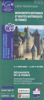 902 Monuments nationaux et routes historiques de France