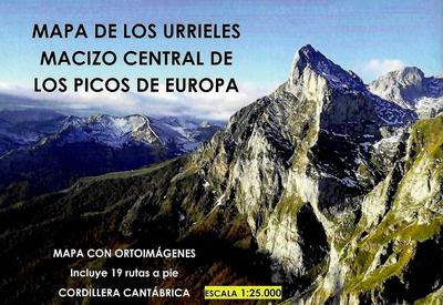 Mapa de los Urrieles. Macizo central de los Picos de Europa