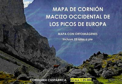Mapa de Cornión. Macizo occidental de los Picos de Europa