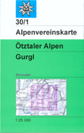 30/1 Ötztaler Alpen. Gurgl (Rutas de esquí)