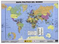 Mapa político del mundo. Puzzle magnético