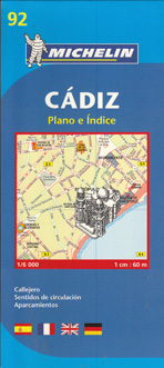 92 Cádiz. Plano e índice