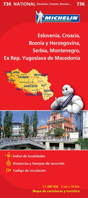 736 Eslovenia, Croacia, Bosnia y Herzegovina, Serbia, Montenegro, Ex. Rep. Yugoslava de Macedonia