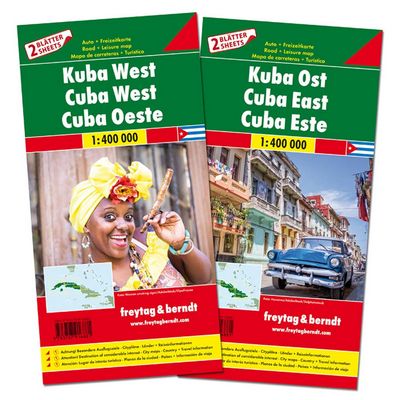 Cuba este y oeste (2 mapas)