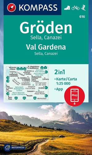 616 Gröden  / Val Gardena. Sella. Canazei