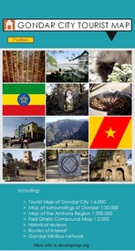 Gondar city tourist map