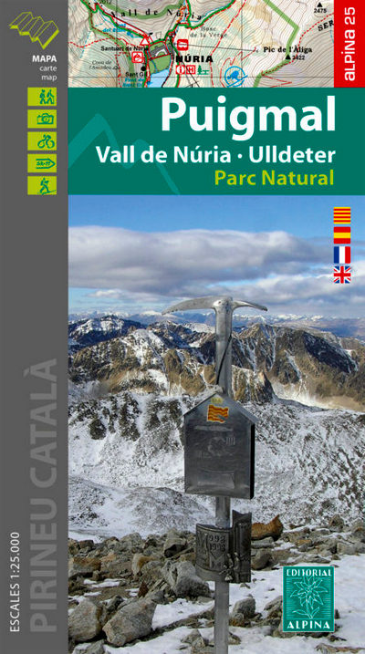 Puigmal Vall de Nuria. Ulldeter (solo mapa)