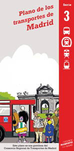 Plano de los transportes de la Comunidad de Madrid