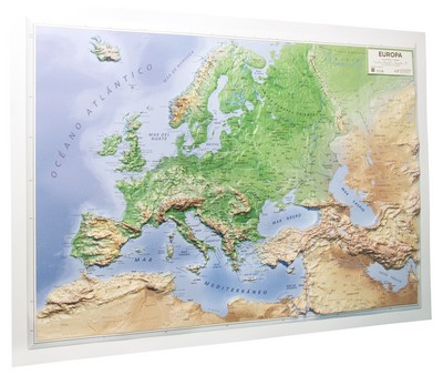 Mapa en relieve de Europa