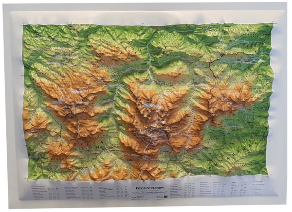 Mapa relieve Picos Europa (Sólo disponible en tienda)