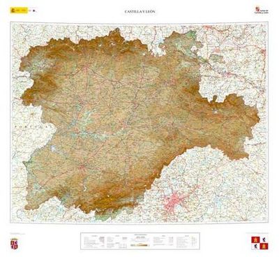 Mapa Relieve Castilla y León