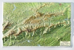 Mapa en relieve Sierra de Gredos
