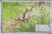 Mapa en relieve Sierra de Guadarrama
