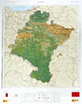 Mapa en relieve de Navarra