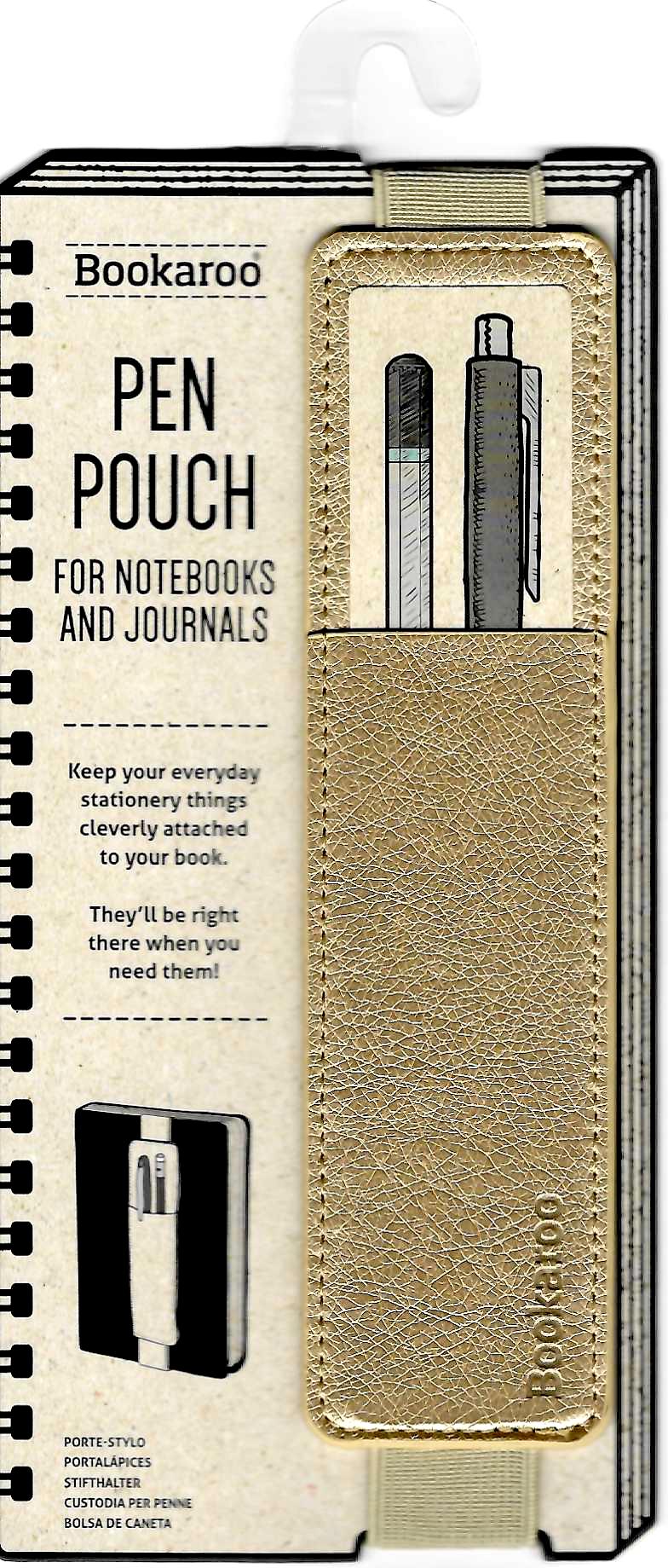 Bookaroo Pen Pouch (Gold)