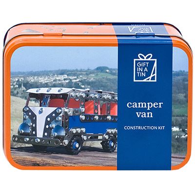 Furgoneta camper en una lata