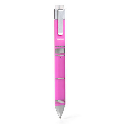 Marcapáginas bolígrafo rosa