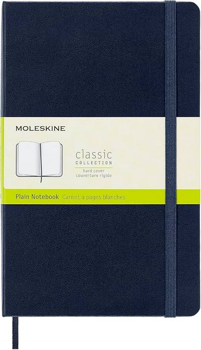 Moleskine. Cuaderno de hojas en blanco. Color azul oscuro