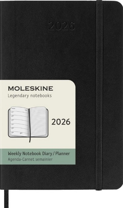 Agenda Moleskine Pocket 2026. (Semanal - Negra) (Tapa blanda)