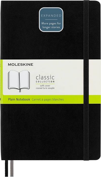 Moleskine. Cuaderno de hojas en blanco. Color negro