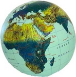 Globo terráqueo hinchable físico Globo terráqueo hinchable físico