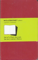 Moleskine. Set de tres cuadernos hojas en blanco (Bolsillo)