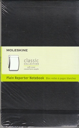 Moleskine. Cuaderno de reportero en blanco (grande) 