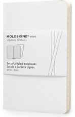 Moleskine. Set de dos cuadernos hojas a rayas (Bolsillo)