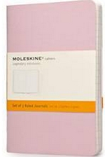 Moleskine. Set de tres cuadernos hojas a rayas (Bolsillo)