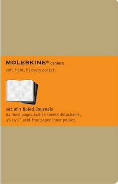 Moleskine. Cuaderno de notas a rayas (set de 3 cuadernos)
