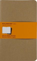 Moleskine. Set de tres cuadernos hojas a rayas (Grande)