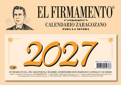Calendario zaragozano - 2027 (para la nevera)
