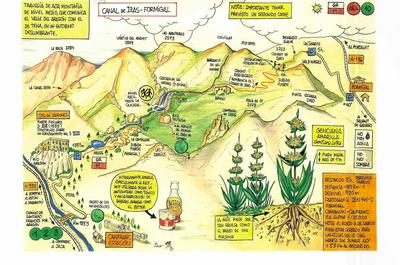 Lámina Canal de Izas - Formigal (A4)