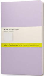 Moleskine. Set de tres cuadernos hojas en blanco (Grande)