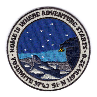 Parche bordado Home is where adventure starts