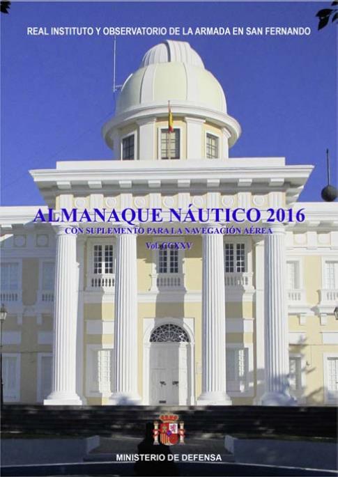 Almanaque náutico 2016. Con suplemento para navegación aérea