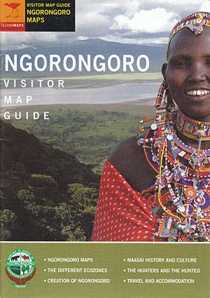 Ngorongoro. Visitor map guide.