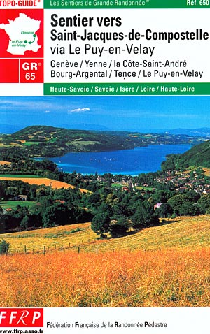 Sentier vers Saint-Jacques-de-Compostelle. Geneve-Le Puy. Via Le Puy