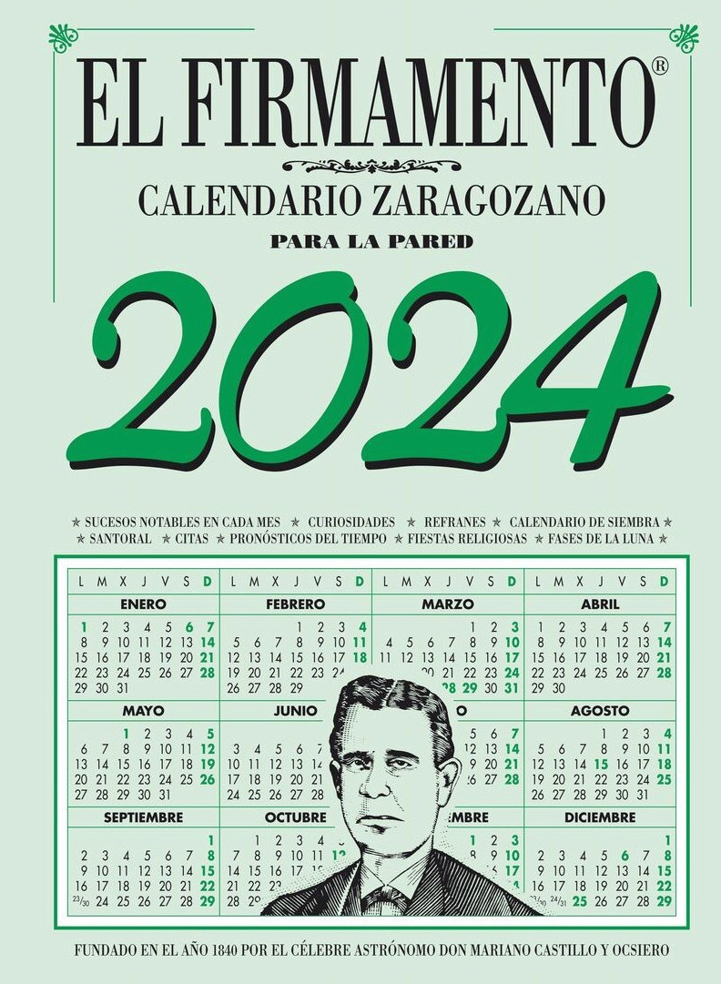 El firmamento. Calendario zaragozano de pared 2024