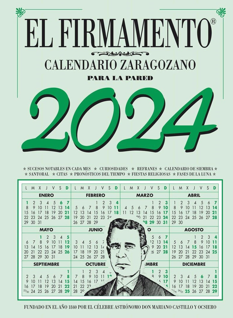El firmamento. Calendario zaragozano de pared 2024 El firmamento. Calendario zaragozano de pared 2024