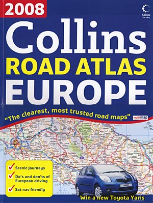 Collins 2008. Road Atlas Europe (Formato grande)
