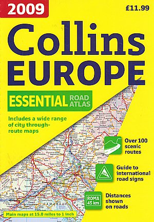 Collins 2009. Road Atlas Europe (Formato normal)
