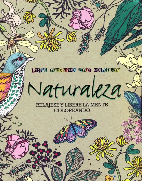 Libro artístico para colorear de naturaleza