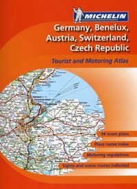 Germany. Benelux. Austria. Switzerland. Czech Republic. Atlas de carreteras y turístico