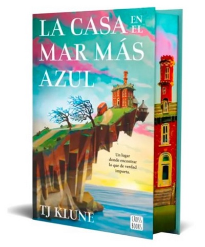 La casa en el mar más azul